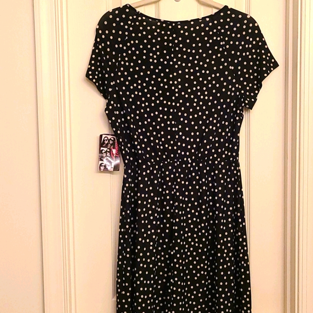 ❤️ NWT black polka dot dress - Picture 4 of 12